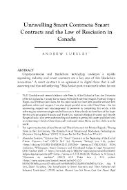 When effected through equitable means, a judicial decree voids the. Rescission Research Papers Academia Edu