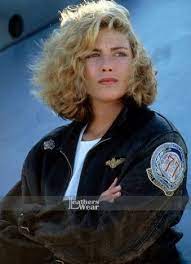 Pin On Top Gun Kelly Mcgillis Charlie Black Jacket