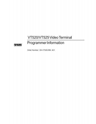 Vlookup is an excel function to look up data in a table organized vertically. Vt520 Vt525 Video Terminal Programmer Information Mit