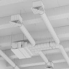 Ceiling Ventilation System 3d Model Air Ventilation Design Ventilation System Ventilation Design