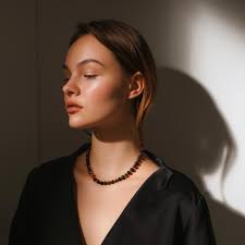 AmberJewelry Collier de perles d'ambre de la Baltique pour adulte