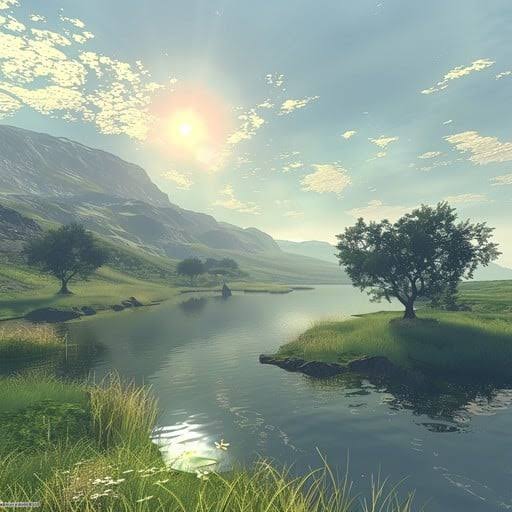Free Serene Nature Scene Image - Serene, Nature, River | Download at StockCake