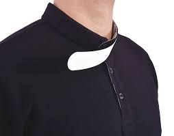 Camisa Clerical Estilo Polo Preta Pl001 Cordis