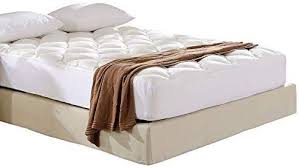 Amazon Com Cheer Collection Ultra Plush Eco Friendly Hypoallergenic Bamboo Fitted Mattress Topper King Home Kitc Mattress Topper Bamboo Mattress Mattress