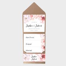 Hochzeitseinladung Pocketfolder Aquarell Flowers Mit Umschlag Fawntastique Hochzeitseinladung Einladungen Einladungen Hochzeit