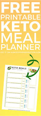 (days 22 to 28) week 5 meal plan: Free Printable Keto Meal Planner