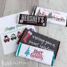 Office staff gifts, stocking stuffers, stocking fillers, secret santa gift ideas, diy, class twistyturtle. Free Printable Candy Bar Wrappers Simple Christmas Gift
