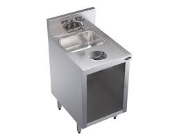 dump sink, faucet & trash chute krowne