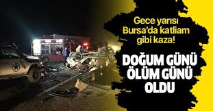 Bursa valisi yakup canbolat, savaş alanına dönen kazanın olduğu yerde incelemelerde bulundu. Son Dakika Bursa Da Katliam Gibi Kaza Cok Sayida Olu Ve Yarali Var Takvim