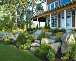Confronted with a sea of concrete separating thin patches of yard, allen land design used cranes to bring in. Amazing Rock Landscaping Ideas For Front Yard Styles Inspiring Large Yard Landscaping Front Yard Landscaping Design Small Front Yard Landscaping