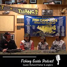 Richard Parker with Bass Tactix and points leaders Kole Fountain & Jaxon  Belding with Northeast Jones High School in Laurel, Mississippi, with coach  Jeffery Fountain talking fishing and tournaments at the Mississippi