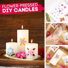 Bring the fresh aroma of spring flowers inside with this diy candle. Pressed Flower Candle Craft With Video Sugar Spice And Glitter