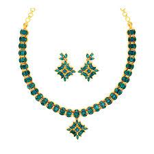 Grt Collections Fire And Earth Necklace Traditional South Indian Bridal Emerald Necklace Set Emerald Necklace Necklace Set Necklace