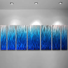 Patiently posing among the grasses and still waters, the blue heron wall sculptures add calm serenity to your indoor space, covered porch, or enclosed patio. Blue Flame 68 X24 Large Modern Abstract Metal Wall Art Sculpture Bl Dv8 Studio
