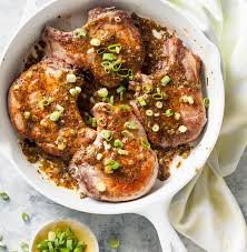 Apricot And Mustard Glazed Pork Chops Savory Recipe Glazed Pork Chops Pork Glaze Pork