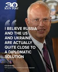 Kirill Dmitriev, Putin's special envoy for economic cooperation, said  Friday that Russia, the US, and Ukraine are “quite close” to a diplomatic  solution to end the war. Speaking to CNN in Washington,