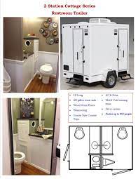 2 Stall Porta Lisa Plus Cottage Series Great For Cozy Intimate Parties Or Weddings Of Up To 225 Guests Portable Toilet Portable Restrooms Portable Bathroom