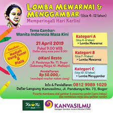 Menggambar dan mewarnai, pastinya menjadi salah satu hobi anak saat sedang memiliki waktu senggang. Kanvasilmu Lomba Mewarnai Menggambar Poster Kanvasilmu