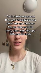 Tik Tok Closing Down Announcement