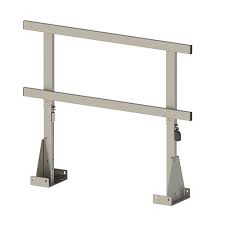 This system can be used in rooftop and ground level applications. W W Guard Rail En 81 20 Foldable W W