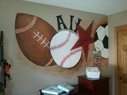 No game is more likely to be played and loved in a village in south america, an island in the mediterranean, or a stadium in africa. Murals For Little Boys Room Sports Mural In Little Boys Room Boys Room Sports Room Boys Boys Room Decor Little Boys Rooms