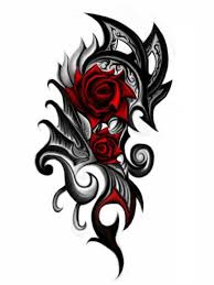 24 Gothic Rose Tattoos And Design Ideas Tribal Heart Tattoos Tribal Rose Tattoos Tribal Tattoos