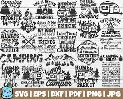 Camping Svg Bundle So Fontsy