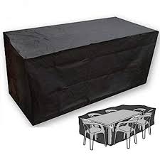 Ddanke 210d Oxford Cloth Black Patio Furniture Set Covers Waterproof Outdoor Furniture Protector W Waterproof Outdoor Furniture Black Patio Furniture Furniture