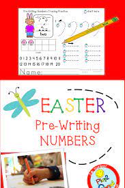 Easter Prewriting Numbers Pre Writing Pre Writing Practice Learning To Write