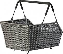 Basil Fahrradkorb Hinter Cento Rattan21 5 Liter Braun Internet Bikes