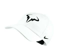 Nike Rafa Aerobill H86 Mens Tennis Hat White Black 850666 101 Nike Baseballcap Casual Mens Tennis Nike Tennis