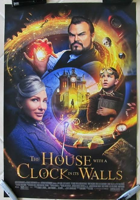THE HOUSE WITH A CLOCK IN ITS WALLS ORIGINAL ROLLED DOUBLE SIDED MOVIE  POSTER DS
