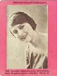 1929 Turkiye Guzeli Hicran Hanim Fotograf Turkiye