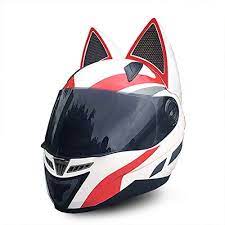 Free shipping free shipping free shipping. Amazon Com Nitrinos Full Face Motorcycle Helmets With Cat Ears Riding Motocross Racing Moto Helmet Sports Outdoors