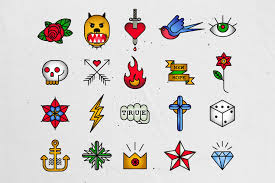 In this page you can find 36+ icon tattoo supply images for free download. Vintage Old School Tattoo Icons Pack Pre Designed Illustrator Graphics Creative Market