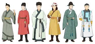 Men S Chinese Clothes By Glimja Deviantart Com On Deviantart Left To Right Han Dynasty Tang D Ancient Korean Clothing China Clothes Ancient China Clothing