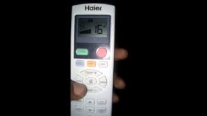 (auto) (fan) (heat) lock / unlock button : Haier Ac Remote Controller Functions Youtube