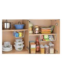 Lynk professional slide out spice rack upper cabinet. Combo Of 3 Kitchen Organiser Undershelf Storage Basket 1 Medium 2 Small 8 Inch 12 Inch Kitchen Rack Kitchen Organiser Kitchen Storage Basket Buy Combo Of 3 Kitchen Organiser Undershelf Storage Basket