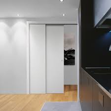 Kit Habillage Pour Porte Coulissante A Galandage En Bois Telescopique Eclisse Leroy Merlin En 2020 Porte Coulissante Galandage Porte Camouflee Porte Galandage