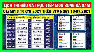 Lịch thi đấu bóng đá hôm nay 22/7: Lá»‹ch Thi Ä'áº¥u Va Trá»±c Tiáº¿p Mon Bong Ä'a Nam Olympic Tokyo 2021 Tren Vtv Thong Tin Cac Báº£ng Ä'áº¥u Youtube