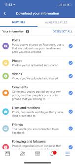 Facebook groups for android, free and safe download. Matt Navarra On Twitter New Facebook Now Lets You Download Your Fb Data In App And You Can Select Which Items To Downloads And You Can Select File Format As Html Or Json