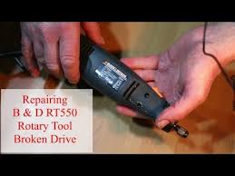 Black And Decker Wizard Rotary Tool How To Change Bit B D Rt550 Repair Youtube
