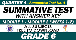 Start studying health quarter 1 module 2. Grade 6 4th Quarter Summative Test No 1 With Answer Key Modules 1 2 Deped Click