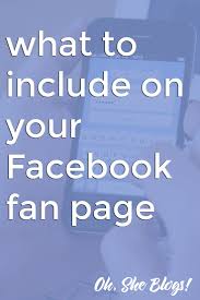 What To Include On A Facebook Fan Page Online Business Marketing Marketing Strategy Social Media Digital Marketing Social Media
