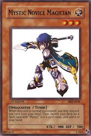 See more ideas about card maker, cards, yugioh. Custom Yu Gi Oh Cards Mystic Novice Magician By Randomhogproductions On Deviantart