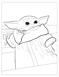 Mandalorian coloring book baby yoda coloring page easy. Baby Yoda Coloring Pages Coloring Home