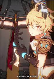 Rule 34 - 2boys 3d Aether (genshin Impact) Blonde Hair Garter Straps Gay  Genshin Impact Gloves Lyney (genshin Impact) Shorts Smile Standing  Thighhighs Thighs Twink Yellow Eyes | 9249534