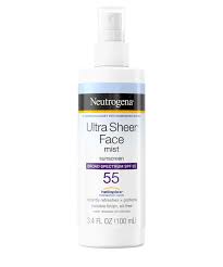 Ultra Sheer Oxybenzone Free Sunscreen Mist Spf 55 Neutrogena