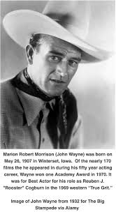 John Wayne wins best actor academy award