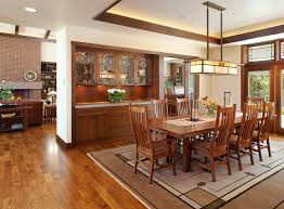 Craftsman Dining Room Design Craftsman Dining Room Built In Buffet Dining Room Lighting